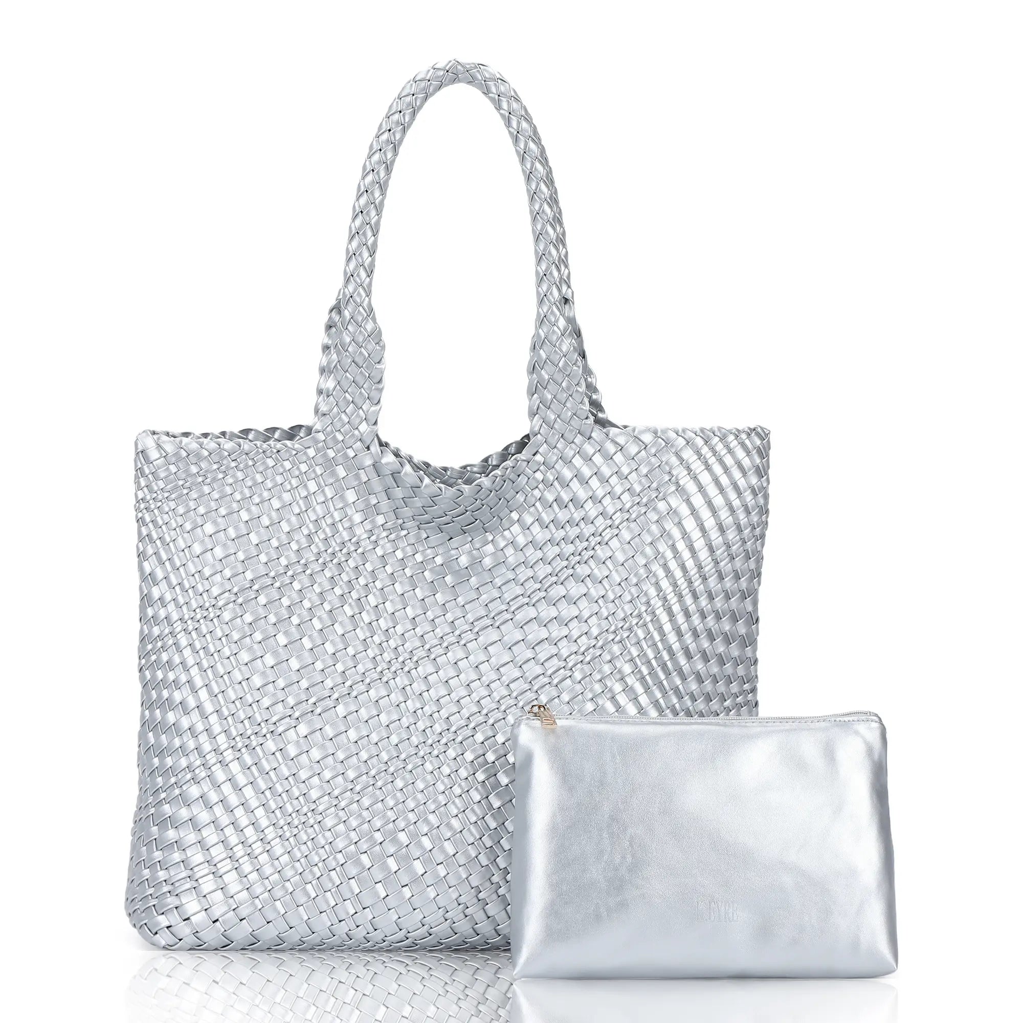 Angelkiss PU Leather Tote Bag with Pouch – Elegant Everyday Handbag