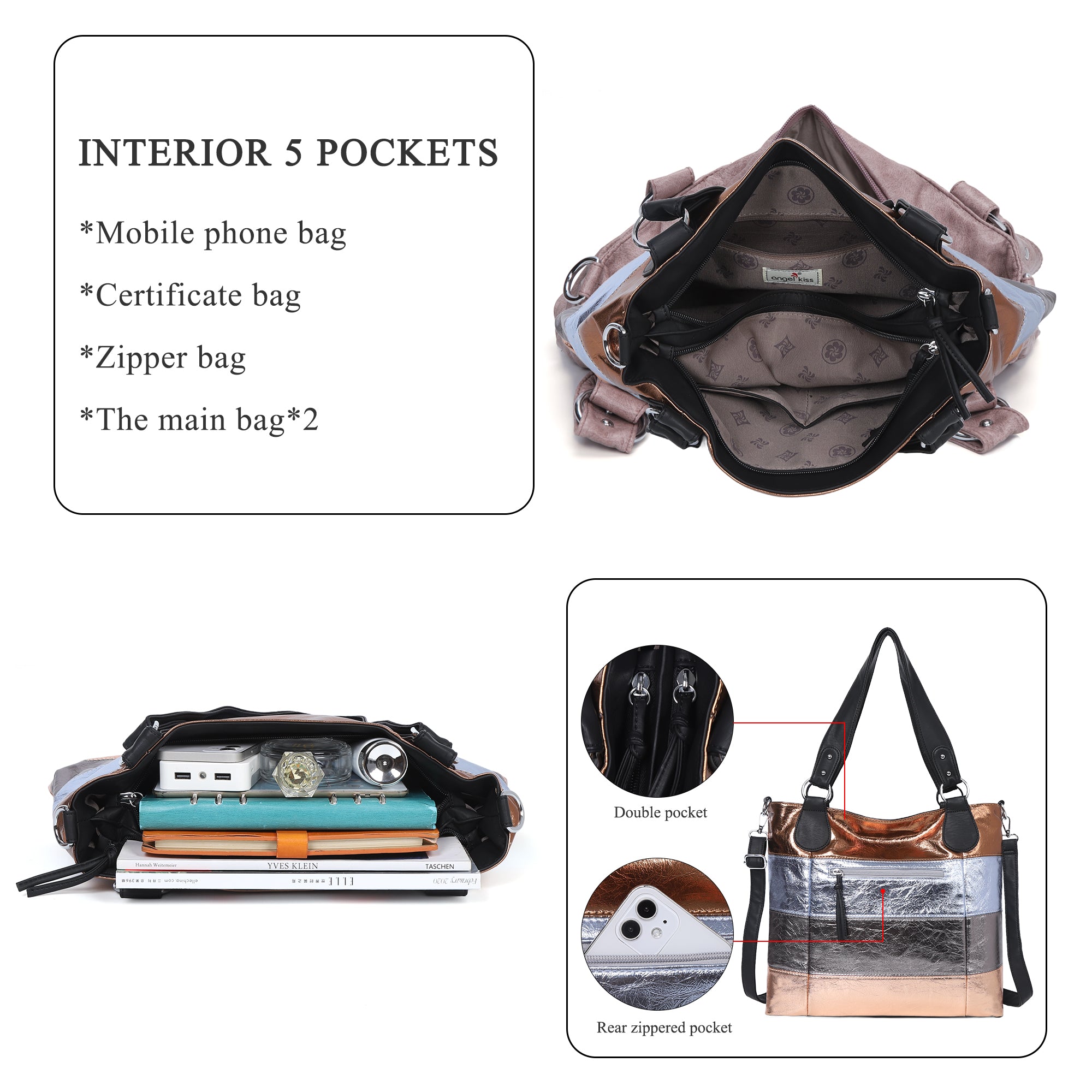 Stylish women&#39;s Half Moon diagonal Bag/backpack Angel kiss Bag-Angelkiss Bag