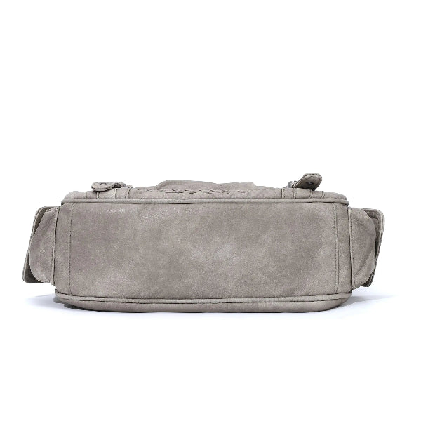 Vintage Studded Vegan Leather Everyday Bag | Custom Hardware