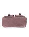Vintage Utility Multi-Pocket Denim Baguette Shoulder Bag
