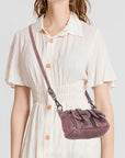 Vintage Utility Multi-Pocket Denim Baguette Shoulder Bag