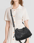Vintage Biker Multi-Pocket Satchel Shoulder Bag