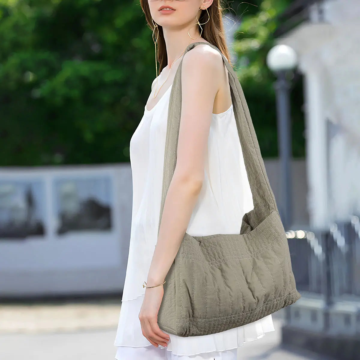 Ladies  Multi-Functional Designer Tote Bag with Drawstring Closure