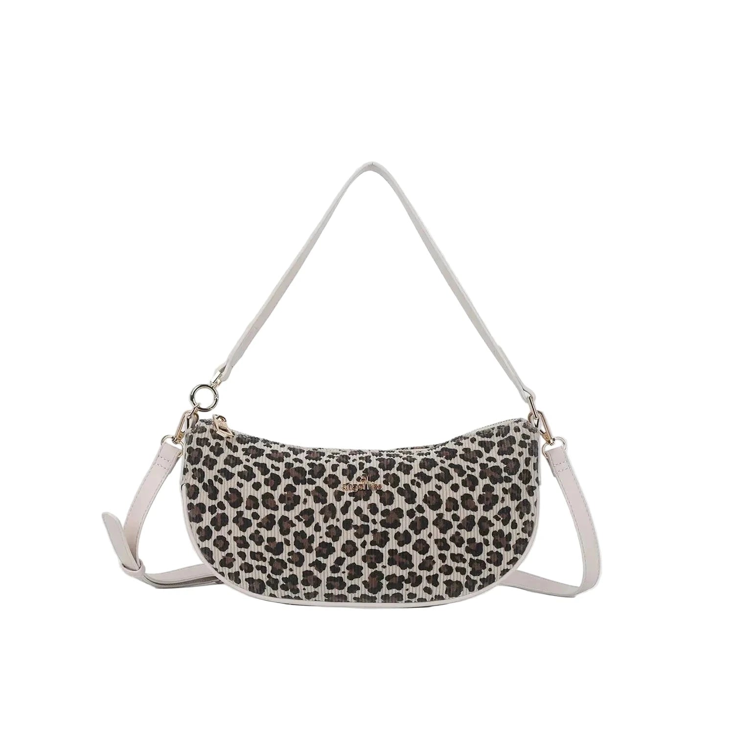 Vintage Leopard Print Shoulder Bag – Soft-Shape Everyday Carry
