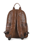Outdoor Travel Backpack – Vintage Vegan Leather Hiking Daypack with Multi-Pocket Design | Angelkiss