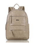 Outdoor Travel Backpack – Vintage Vegan Leather Hiking Daypack with Multi-Pocket Design | Angelkiss