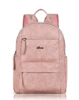 Outdoor Travel Backpack – Vintage Vegan Leather Hiking Daypack with Multi-Pocket Design | Angelkiss