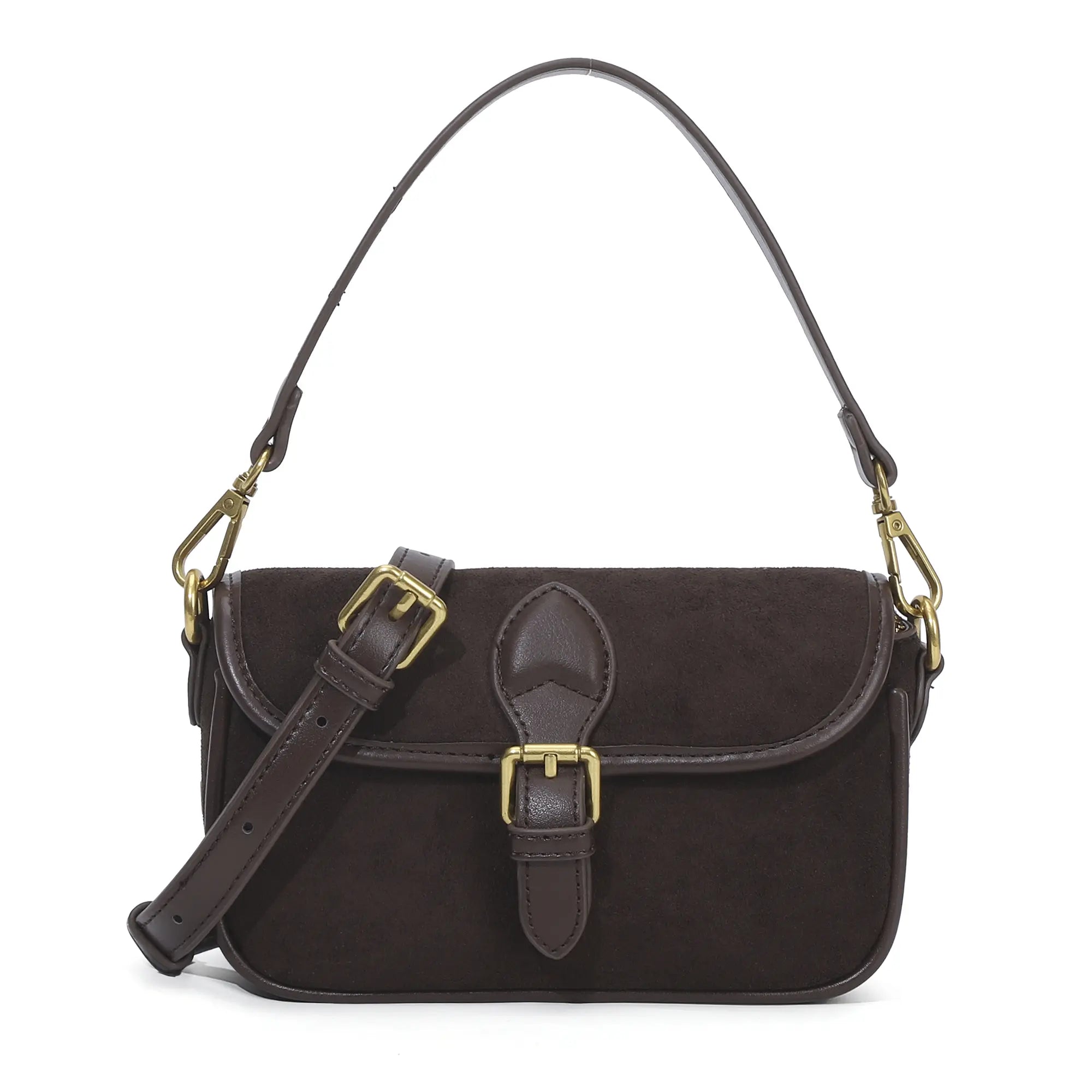Suede Multi-Color Mini Shoulder Bag