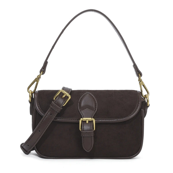 Suede Multi-Color Mini Shoulder Bag