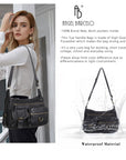 Fashion shoulder bag Soft PU leather Hobobag