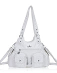 AngelKiss Tie-Dye Artistic Handbag with Crossbody Strap