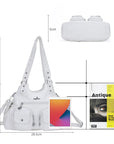 AngelKiss Tie-Dye Artistic Handbag with Crossbody Strap