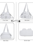 AngelKiss Tie-Dye Artistic Handbag with Crossbody Strap