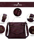 Women's black vintage crossbody bag-Angelkiss Bag