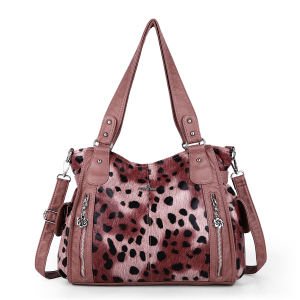 Angel Kiss lady Leopard print handbag