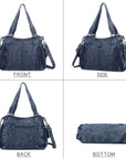 Angel Kiss Ladies vintage denim handbag