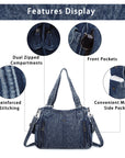 Angel Kiss Ladies vintage denim handbag