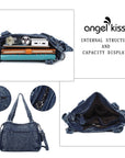 Angel Kiss Ladies vintage denim handbag