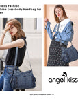 Angel Kiss Ladies vintage denim handbag