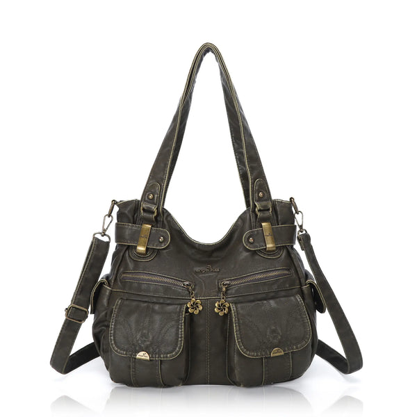 Versatile Women's Bag｜Soft Vegan Leather Multi-Pocket  Crossbody Shoulder