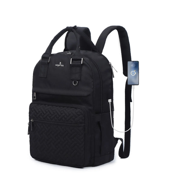 large capacity splicing daily convenient computer backpack for men and women
