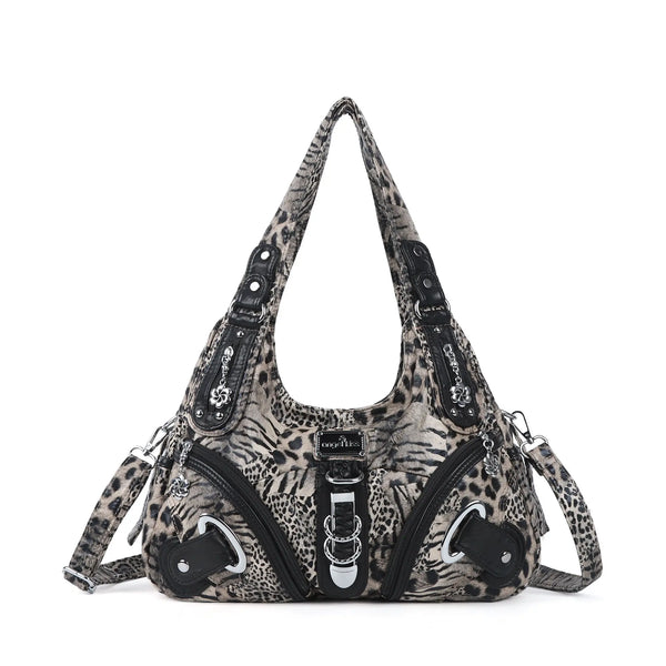 Hobo Leopard print Shoulder  Handbag