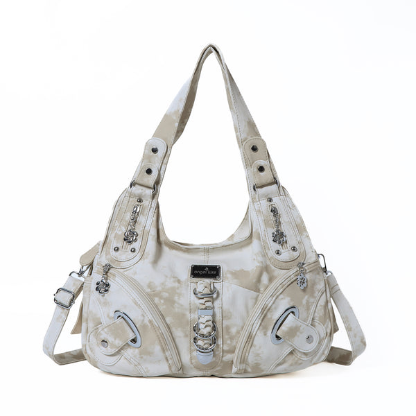 Relaxed Elegant-Line Multi-Pocket Tote Bag