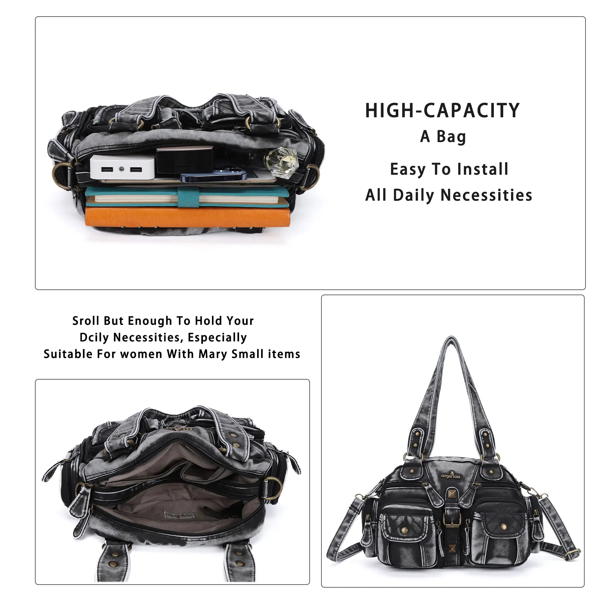 Women's vintage shoulder bag crossbody purse