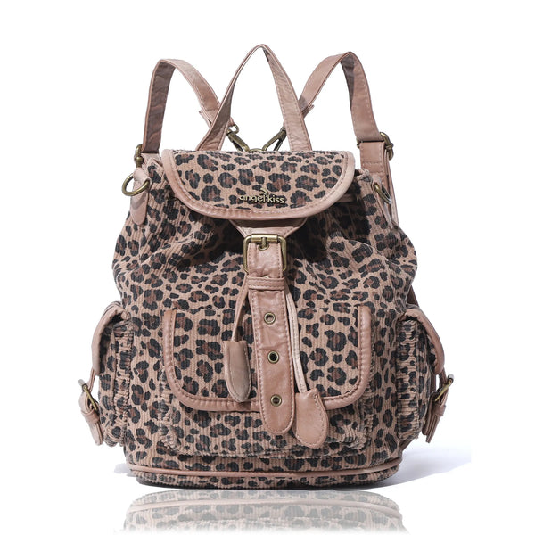 Washed Corduroy Convertible Backpack | Vintage Classic Style · Minimalist Practical Design