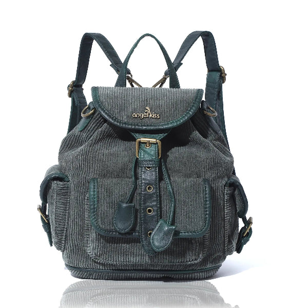 Washed Corduroy Convertible Backpack | Vintage Classic Style
