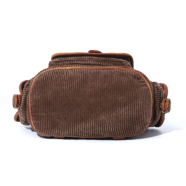 Washed Corduroy Convertible Backpack | Vintage Classic Style · Minimalist Practical Design