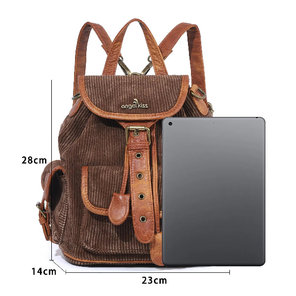 Washed Corduroy Convertible Backpack