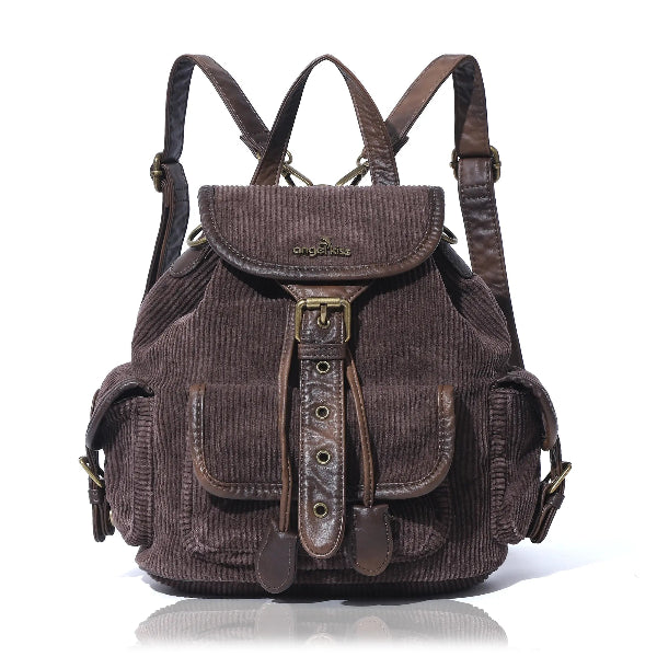 Washed Corduroy Convertible Backpack | Vintage Classic Style · Minimalist Practical Design