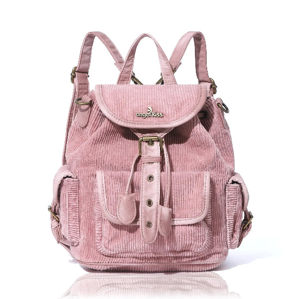 Mochila convertible de pana lavada | Estilo clásico vintage · Diseño minimalista y práctico