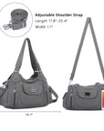 Women  handbag with High Quality Washed PU and Multi-pack