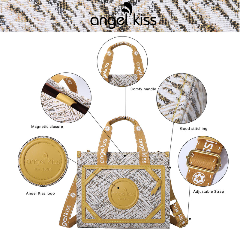 Holiday style everyday tote shoulder bag