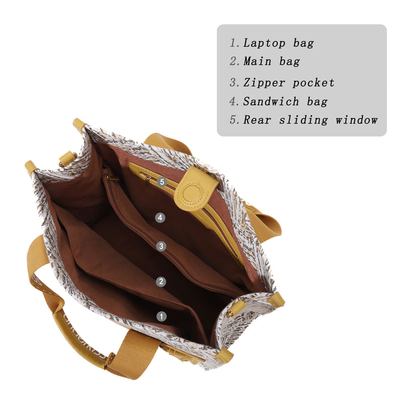 Holiday style everyday tote shoulder bag