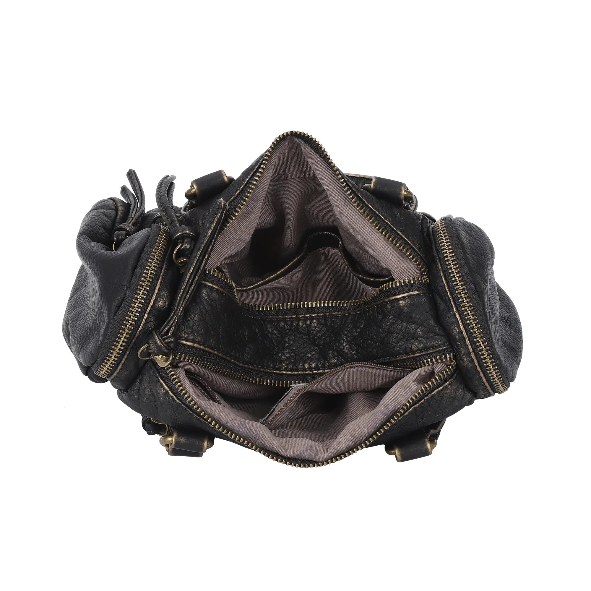 Classic Vintage Designer Soft Vegan Leather Handbag