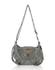 Vintage Boho Shoulder Bag – Washed Denim Purse for Free-Spirited Women