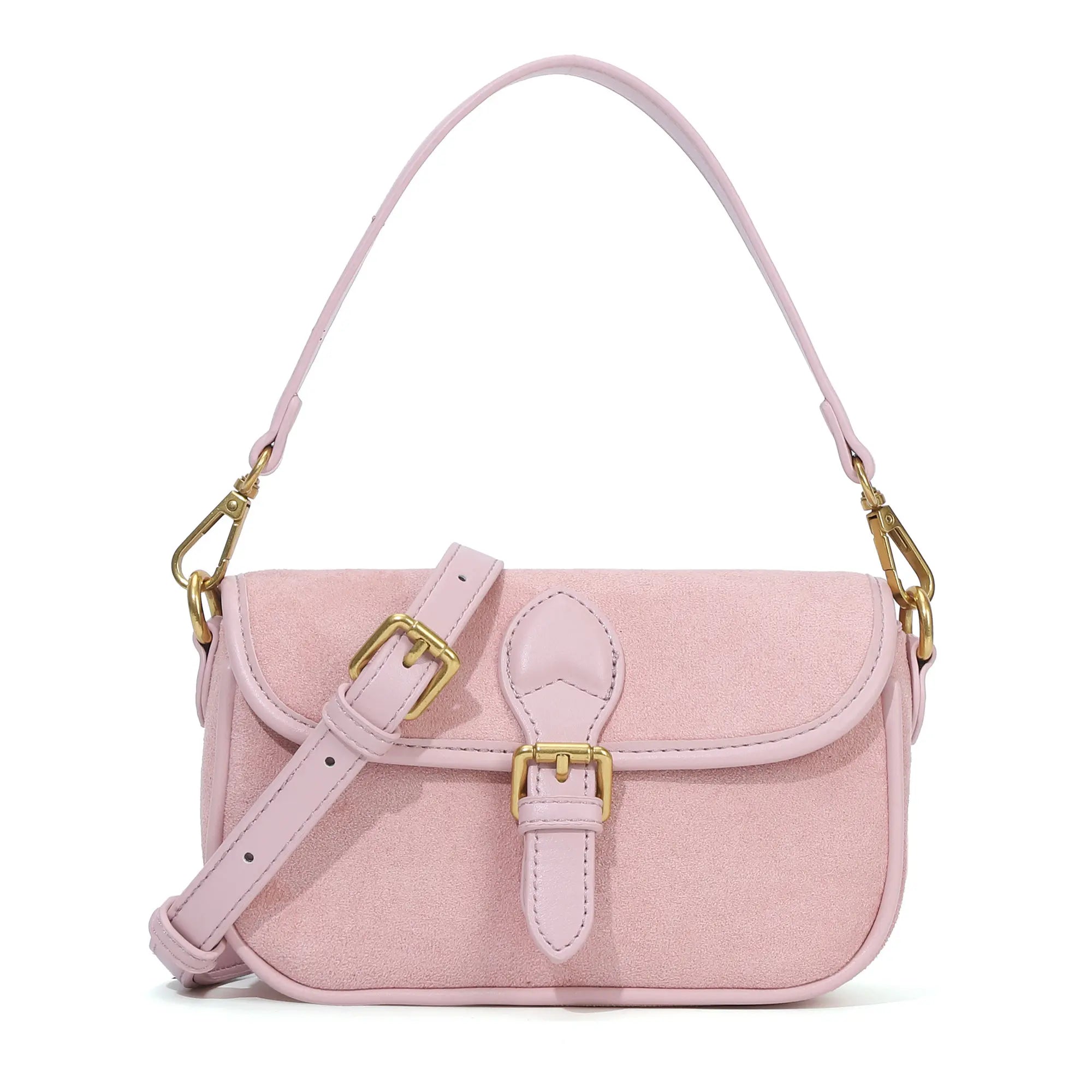 Suede Multi-Color Mini Shoulder Bag
