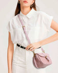 Suede Multi-Color Mini Shoulder Bag