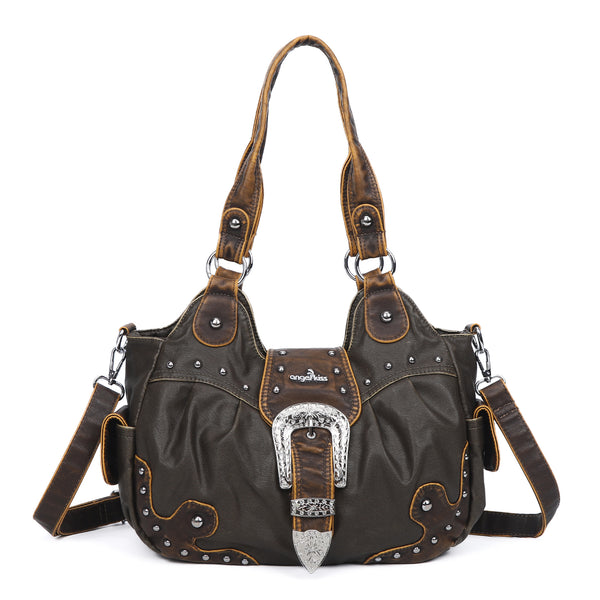Ladies exquisite chic denim handbag satchel | Angel kiss
