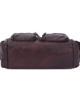 Multi-Pocket Bowling Shoulder Bag with Detachable Crossbody Strap