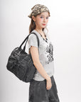 Work Handbag Backpack - PU Leather Laptop Bag for Women