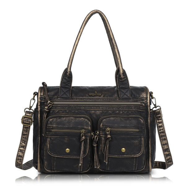 Work Handbag Backpack - PU Leather Laptop Bag for Women