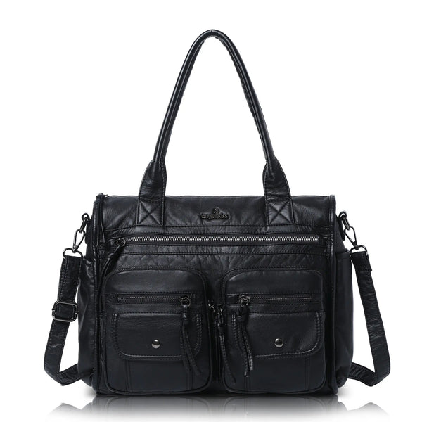 Mochila de trabajo de piel sintética para portátil de mujer