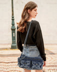 Vintage Cowboy-Inspired hobo tote Bag – Worn-In Texture, Modern Edge purses