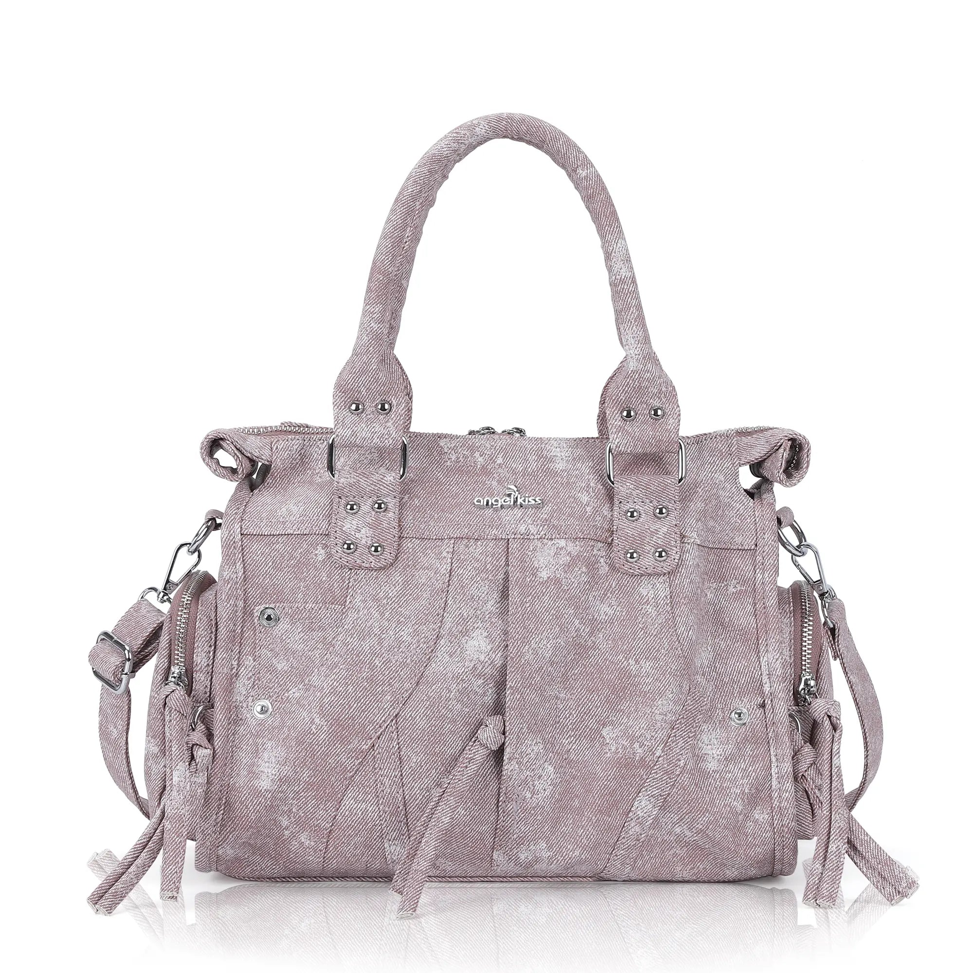 Minimalist Fashion Printed Vegan Leather Shoulder Tote