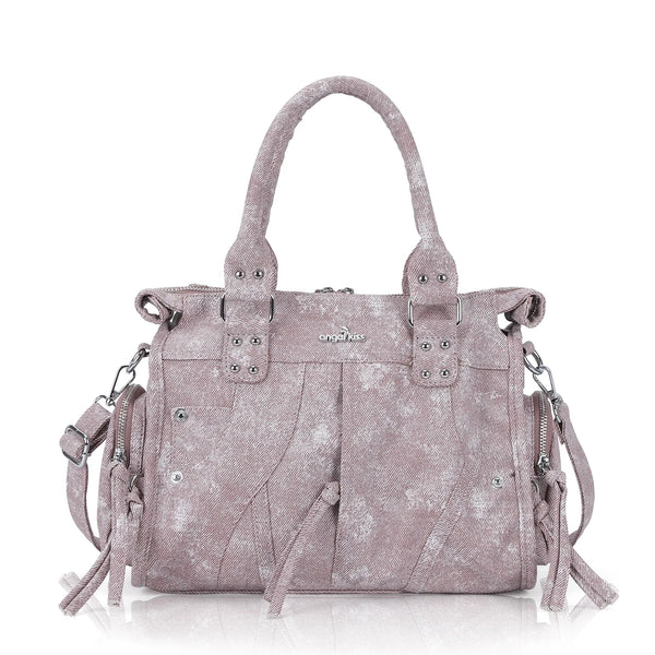 Minimalist Fashion Printed Vegan Leather Shoulder Tote