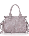 Minimalist Fashion Printed Vegan Leather Shoulder Tote